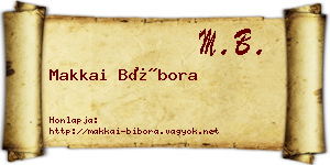 Makkai Bíbora névjegykártya
